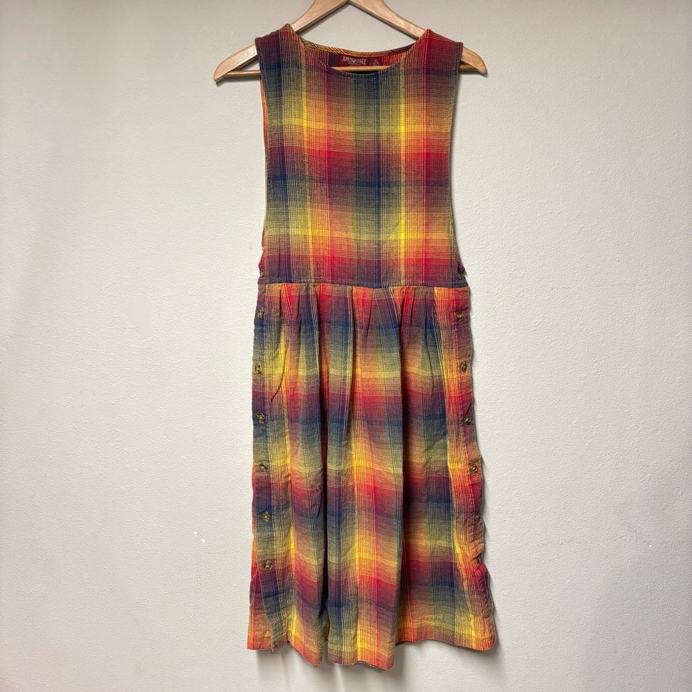 American Eagle Outfitters Multicolor Plaid Sleeveless Dress